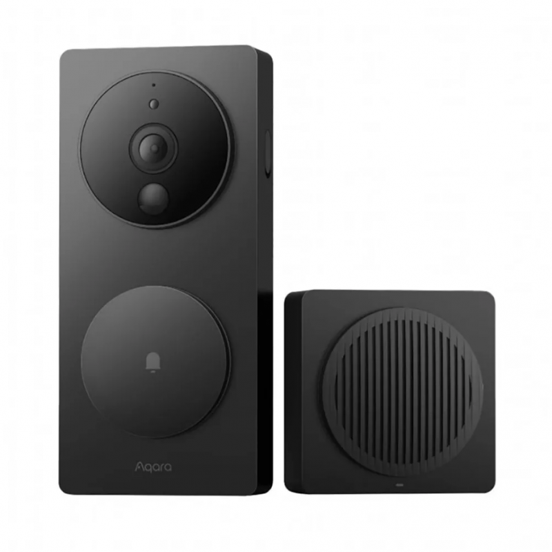 Sonerie inteligenta cu camera video AQARA G4 Smart Video Doorbell , wireless, cu receptor Alerta imagine noua tecomm.ro