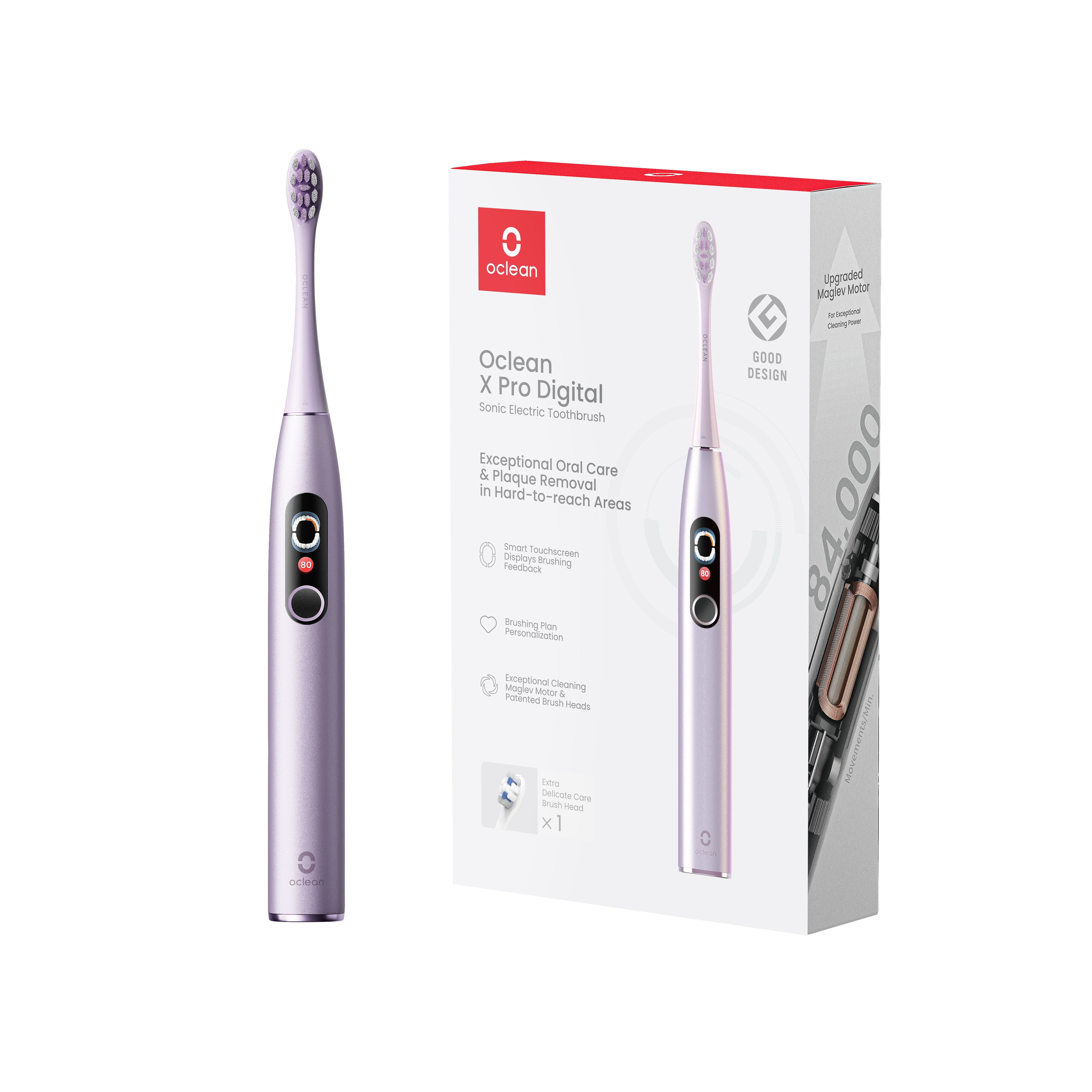 Poze Periuta de dinti electrica Oclean Electric Toothbrush X Pro Digital, Purple, Display led