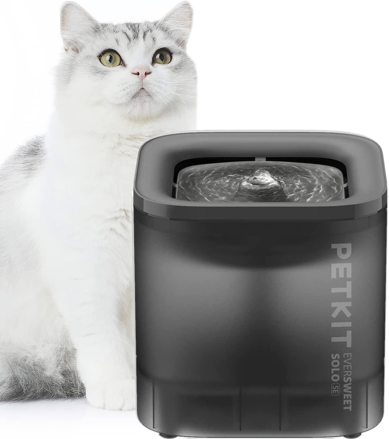 Poze Fantana apa animale de companie PETKIT Eversweet SOLO SE, 1,8 L, filtru in 3 straturi, USB, Gray