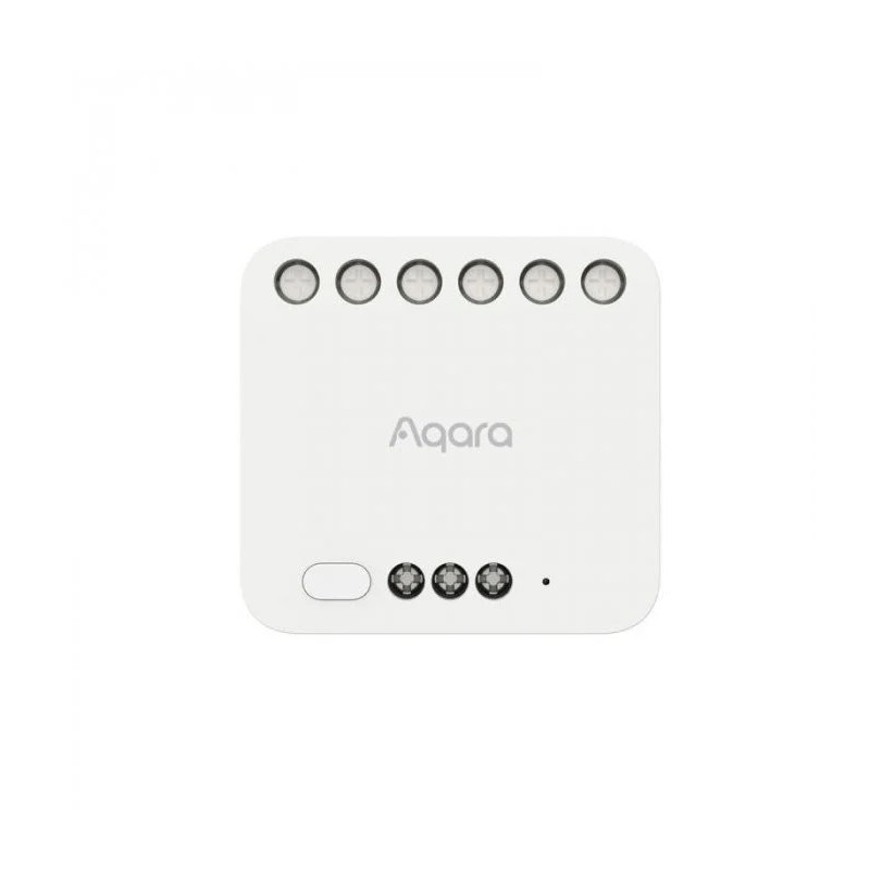 Poze Releu 2 canale Aqara Dual Relay Module T2 cu contor de putere si functie interblocare pentru motoare