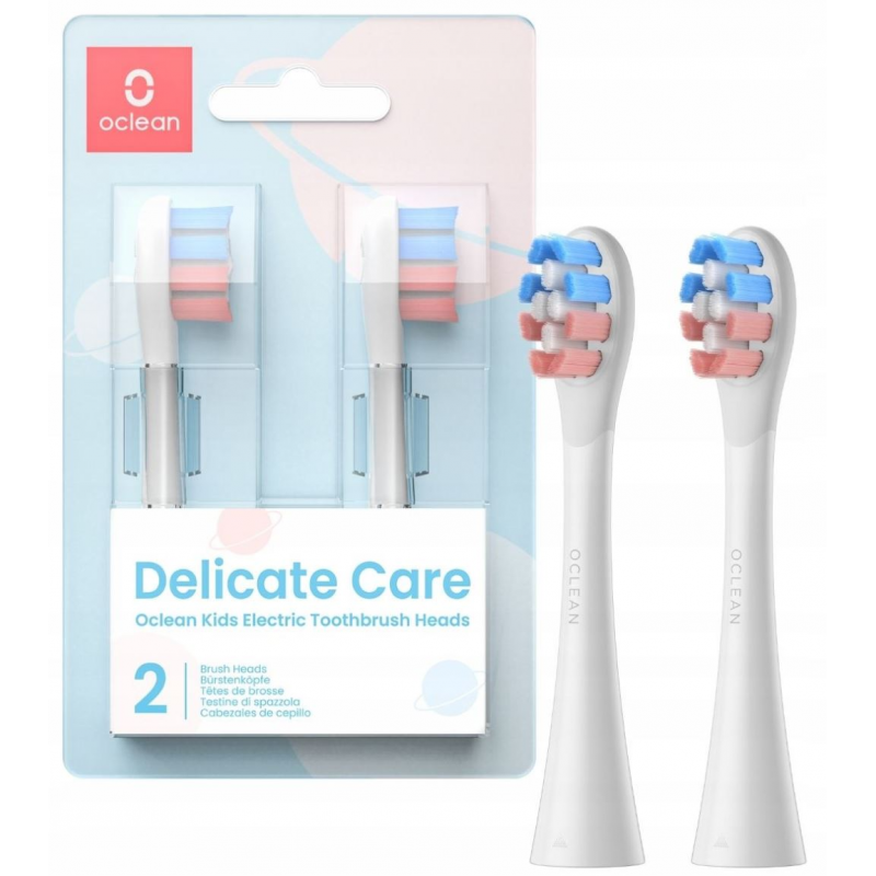 Poze Set 2 capete de schimb pentru periutele electrice de copii Oclean Electric Toothbrush Kids Head P3K1, White