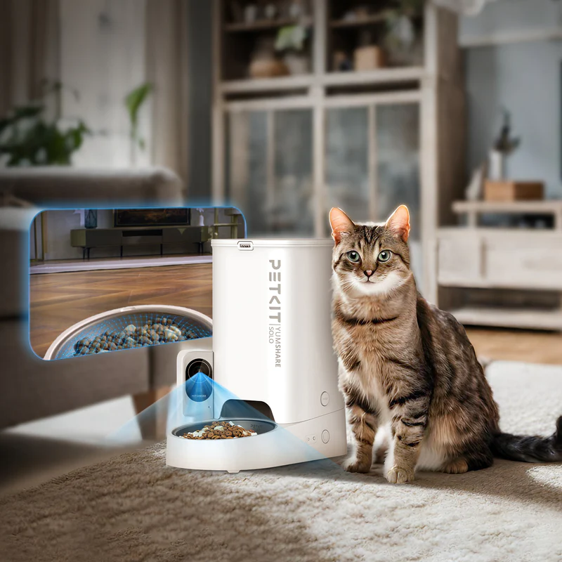 Poze Dozator automat mancare animale de companie cu camera PETKIT YUMSHARE SOLO Smart Feeder with Camera