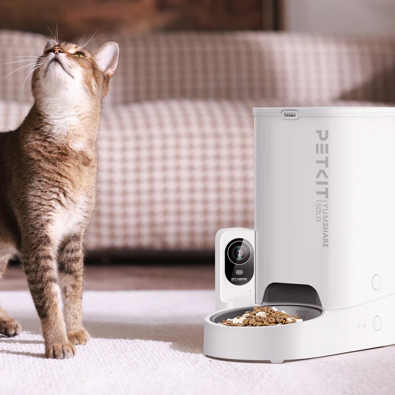 Poze Dozator automat mancare animale de companie cu camera PETKIT YUMSHARE SOLO Smart Feeder with Camera