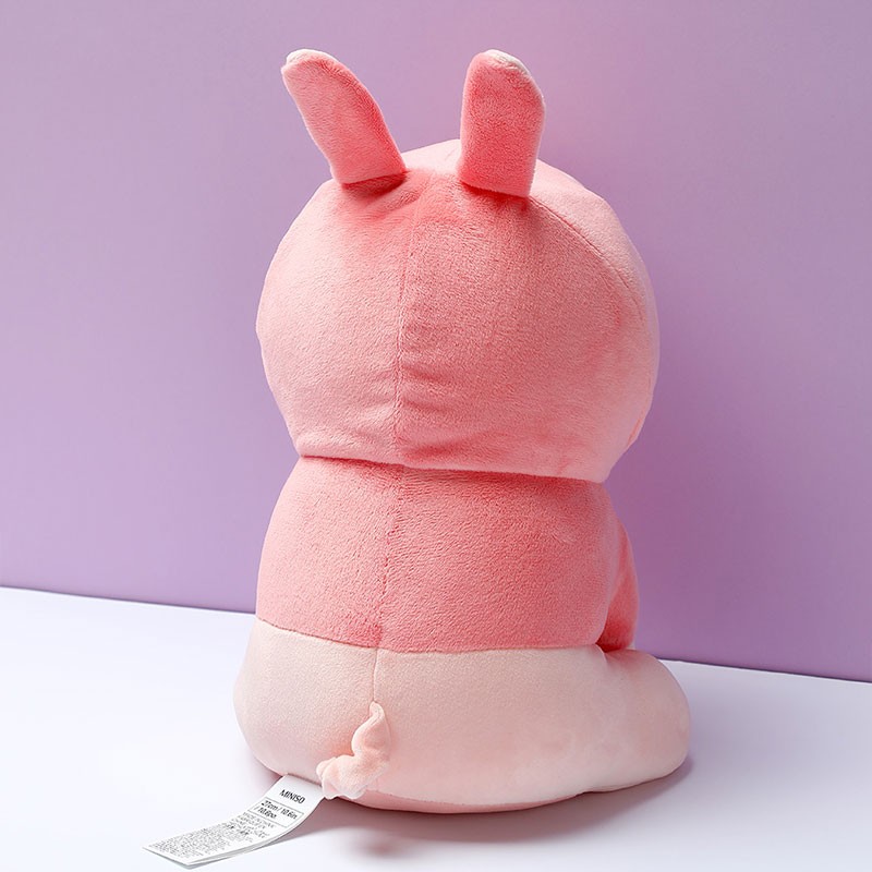 Poze Jucarie de plus MINISO Sitting Piglet Plush Toy with Rabbit Hoodie