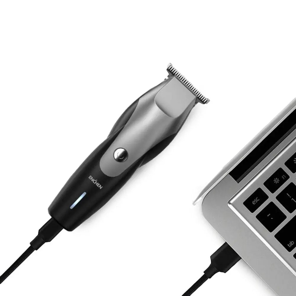 Poze Aparat de tuns Enchen Humming Bird, 10W, 4 ore autonomie, 1500mAh, 3 capete de tuns