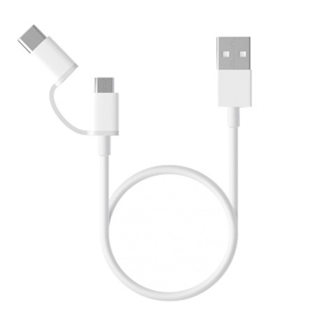Cablu micro USB – Type C 2 in 1 Xiaomi 30 cm geekmall.ro imagine noua tecomm.ro