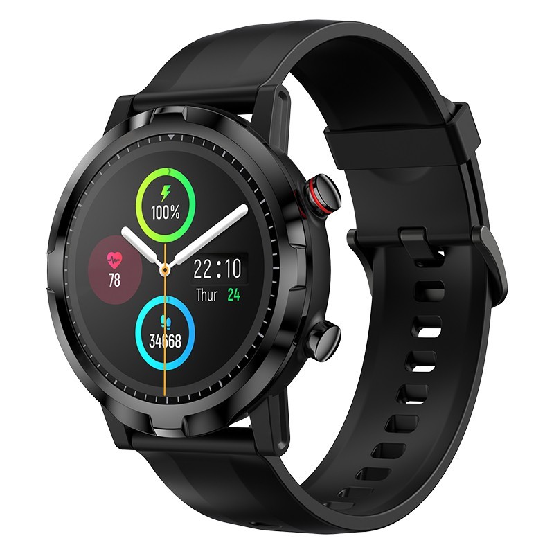 Ceas Smartwatch Haylou RT LS05S, Black, Ritm cardiac, Saturatie oxigen, Multi-sport, Bluetooth , IP68, 300mAh 300mAh imagine noua
