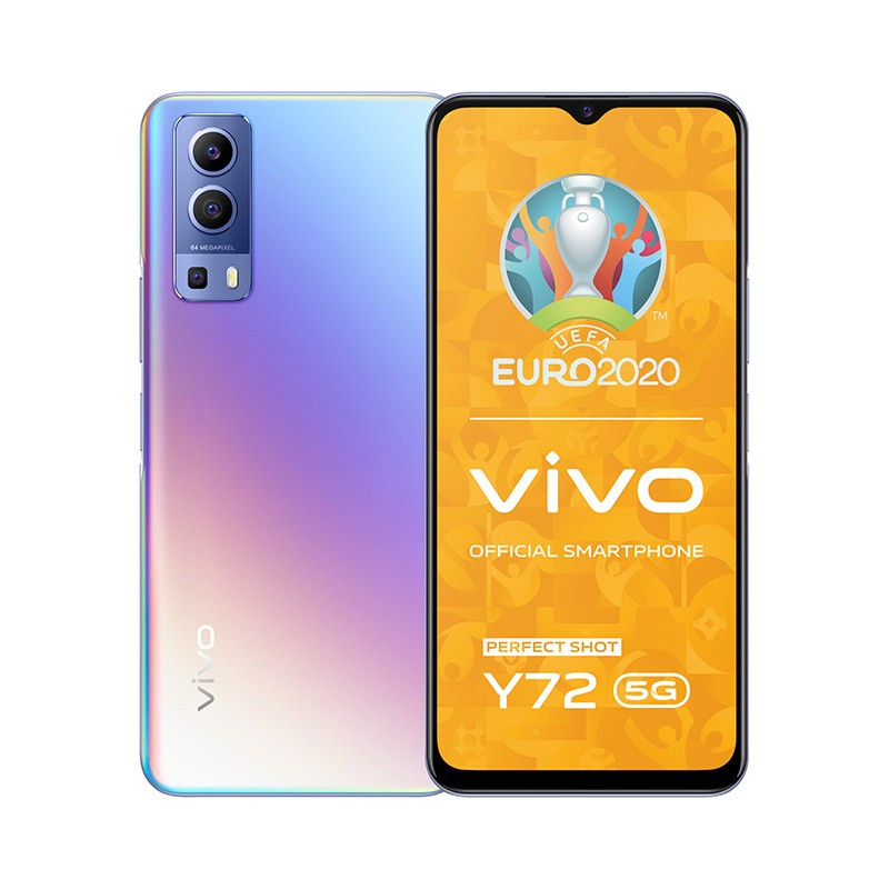 Telefon Vivo Y72 5G, 8GB RAM, 128GB, Dream Glow, Dual Sim, Camera Tripla: 64 MP, procesor MediaTek MT6833 Dimensity 700 128GB imagine noua