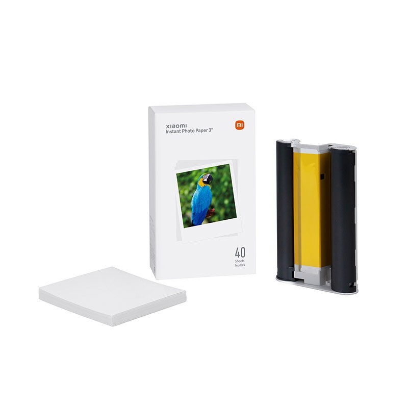 Hartie foto Xiaomi 6″ si un cartus cu cerneala pentru imprimanta foto portabila Xiaomi Portable Photo Printer 1S EU Cartus imagine noua tecomm.ro