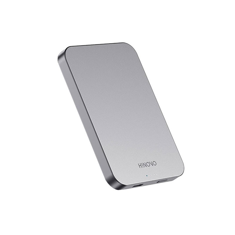Poze Baterie externa pentru iPhone Hinovo MB1-5000 Magsafe Power Bank 5000mAh, Atasare magnetica, Incarcare Wireless