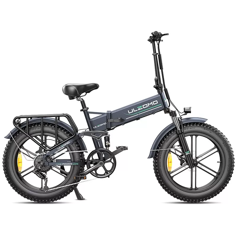 Bicicleta electrica pliabila Ulzomo Dunes 20, Gray