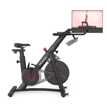 Bicicleta fitness YESOUL Spinning Bike Yesoul Spinning Bike G1M Plus, Black, Display 21.5”, Rezistenta magnetica, Soundbar