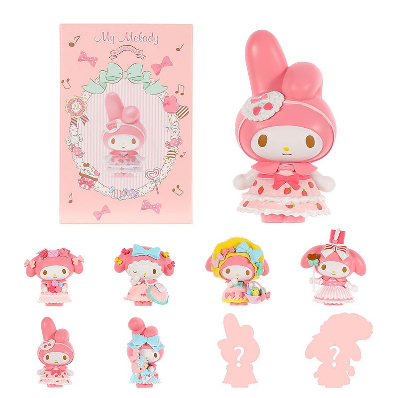 Cutie cu figurina surpriza, My Melody Tea Party Series Figure