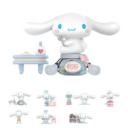 Cutie cu figurina surpriza, seria Cinnamoroll Cooking Room Series Blind Box Figure Model