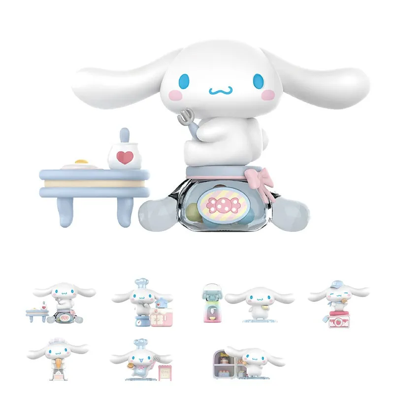 Cutie cu figurina surpriza, seria Cinnamoroll Cooking Room Series Blind Box Figure Model