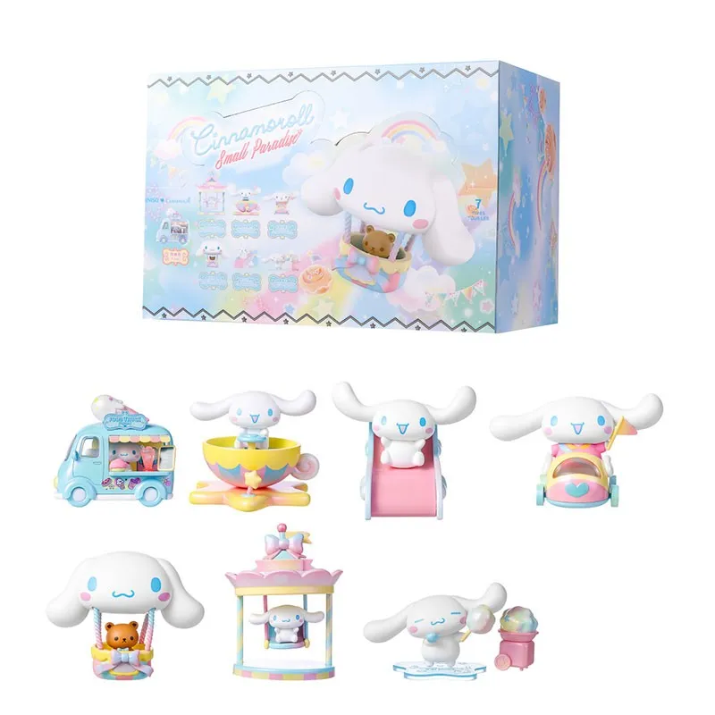 Cutie cu figurina surpriza, seria Cinnamoroll Small Paradise Series Blind Box Figure Model