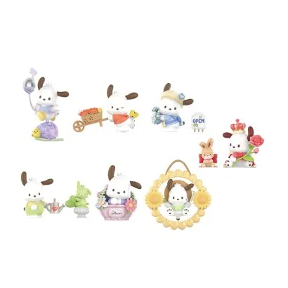 Cutie cu figurina surpriza, seria Pochacco Flower & Early Youth Series Blind Box Figure Model