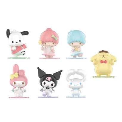 Cutie cu figurina surpriza, seria Sanrio Characters Back-to-Back Company Series Blind Box Figure Model, Mai multe modele