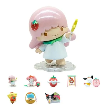 Cutie cu figurina surpriza, seria Sanrio Characters Strawberry Field Blind Box Figure Model, Mai multe modele