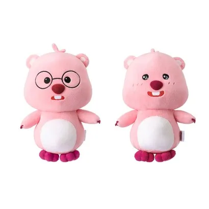 Jucarie de plus, din seria Zanmang Loopy Collection 10" Expression Plush Toy (2 Assorted Models: Sparkling, Glasses)