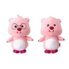Jucarie de plus, din seria Zanmang Loopy Collection 10" Expression Plush Toy (2 Assorted Models: Sparkling, Glasses)