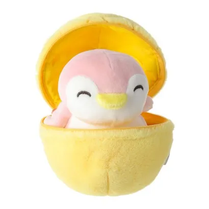 Jucarie de plus MINISO, din seria Fruit Series Penguin Plush Toy Surprise Ball(Pineapple)