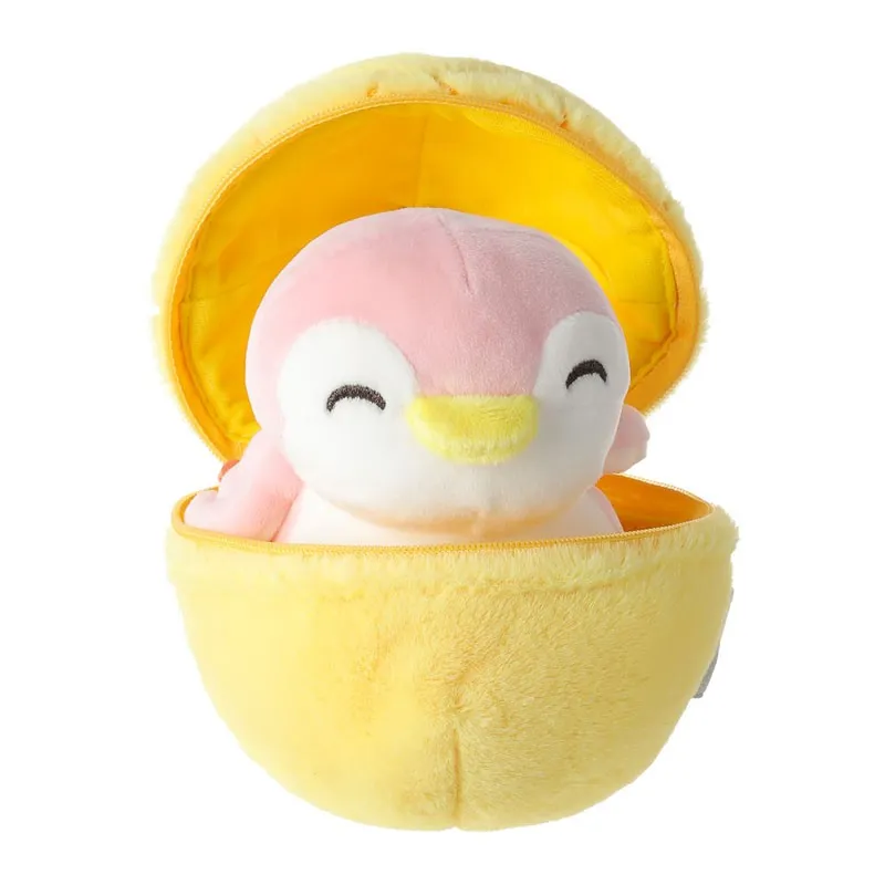 Jucarie de plus MINISO, din seria Fruit Series Penguin Plush Toy Surprise Ball(Pineapple)