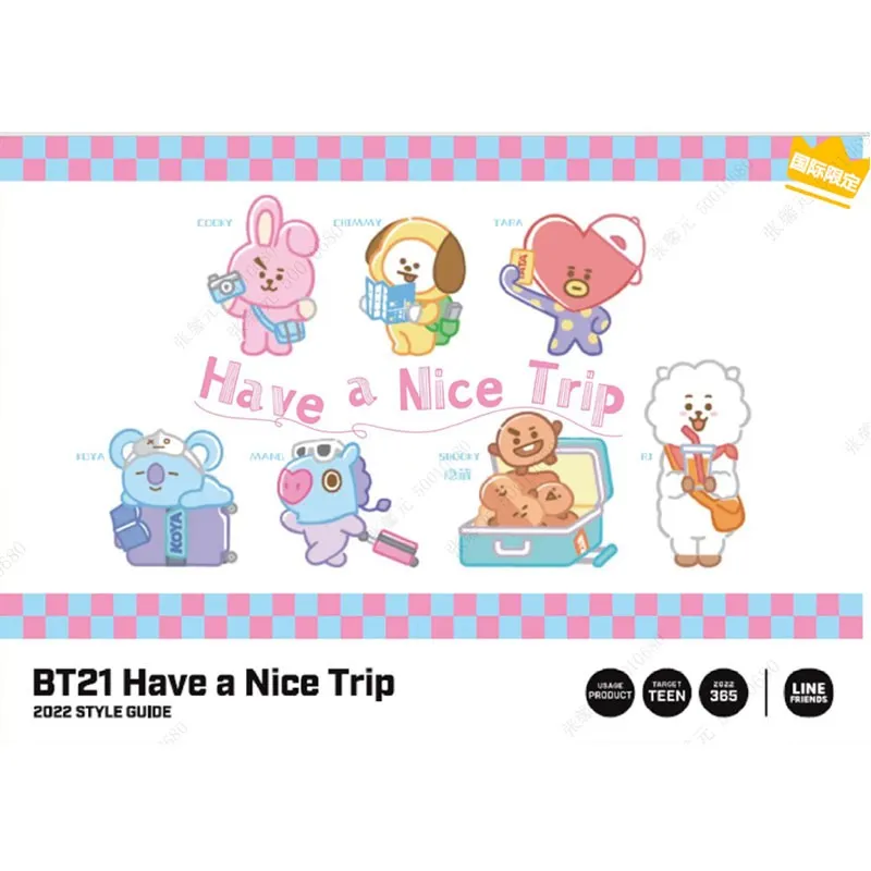 Cutie cu figurina surpriza MINISO, seria BT21 Travel Diary Series Surprise Box