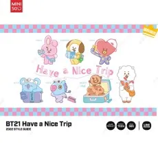Cutie cu figurina surpriza MINISO, seria BT21 Travel Diary Series Surprise Box
