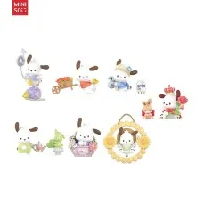 Cutie cu figurina surpriza, seria Pochacco Flower & Early Youth Series Blind Box Figure Model