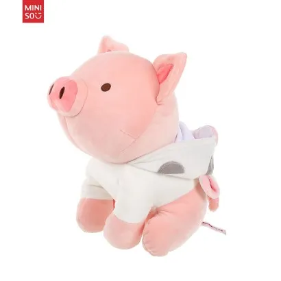 Jucarie de plus MINISO Piglet Plush Toy(Cow Hoodie)