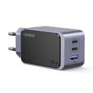 Incarcator retea UGREEN Nexode S 65W 3-Port GaN Fast Charger EU, 2x USB-C + 1x USB-A, Gri #2