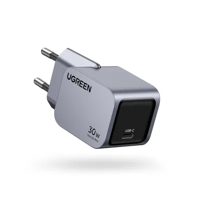 Incarcator rapid retea UGREEN Nexode Pro 30W USB-C GaN Fast Charger EU, 1 x USB-C, Gri #2