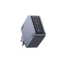 Incarcator rapid retea UGREEN Nexode 160W 4-Port GaN Fast Charger EU + cablu UBS-C, 3x USB-C + 1x USB-A, Gri #1