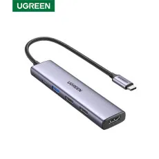 Adaptor multifunctional 5-in-1 UGREEN USB-C Adapter , 1X USB 3.0, 2X USB 2.0, 1X HDMI 4K,USB-C 100W Geekmall #1