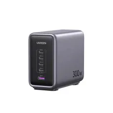 Incarcator rapid UGREEN Nexode 300W 5-Port PD GaN Fast Charger EU + cablu USB-C, 4x USB-C + 1x USB-A, Gri Geekmall #1