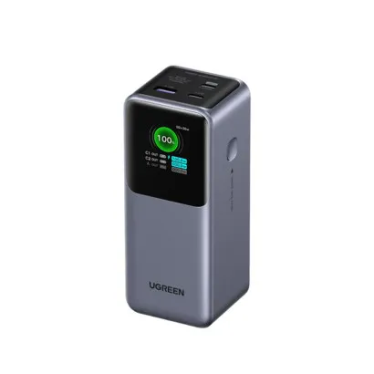 Baterie externa UGREEN 20000mAh 130W Fast Charging Power Bank PB721, 20000mAh, 130W, Ecran digital inteligent, Gri Geekmall #1