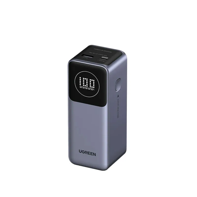 Baterie externa UGREEN 12000mAh 100W Fast Charging Power Bank PB724, 100W, Ecran digital LCD, Gri Geekmall #1