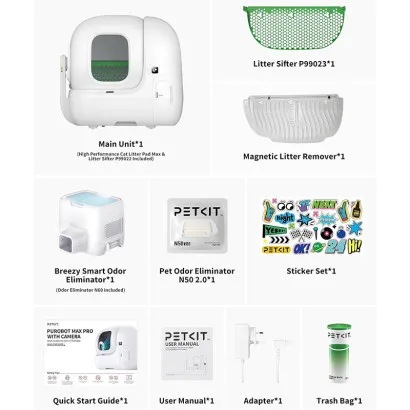 Litiera smart cu autocuratare PETKIT Purobot Max Pro Geekmall #2