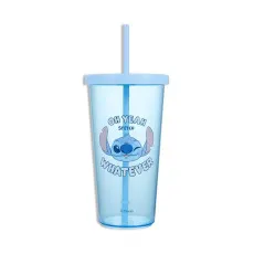 Pahar cu capac si pai MINISO, seria Disney Lilo & Stich, 600ml Geekmall #1