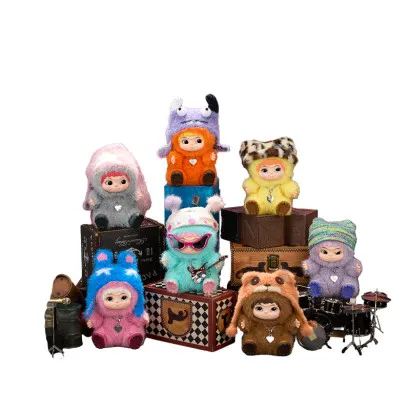 Figurina surpriza de plus MINISO, seria WAKUKU Fuzzy Trendy Fun Party Geekmall #1