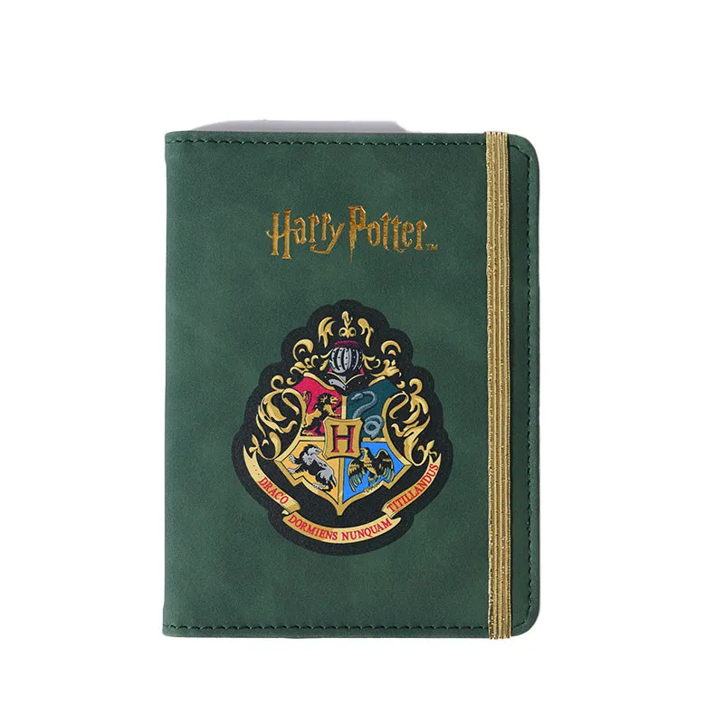Suport pentru pasaport cu banda elastica, seria MINISO Harry Potter (verde) Geekmall #1