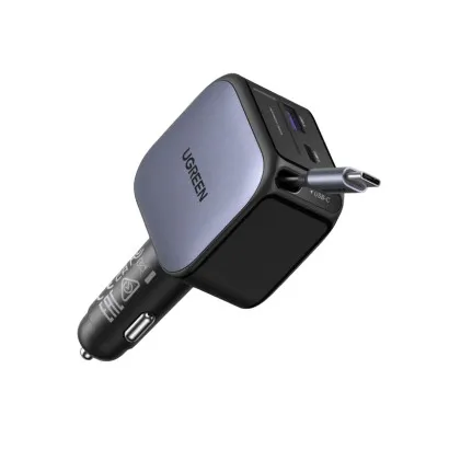 Incarcator auto rapid cu cablu retractabil UGREEN 90W Fast Car Charger EC603 #Geekmall #1