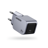Incarcator rapid retea UGREEN Nexode Pro 30W USB-C GaN Fast Charger EU, 1 x USB-C, Gri #2