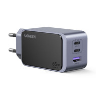 Incarcator retea UGREEN Nexode S 65W 3-Port GaN Fast Charger EU, 2x USB-C + 1x USB-A, Gri #2