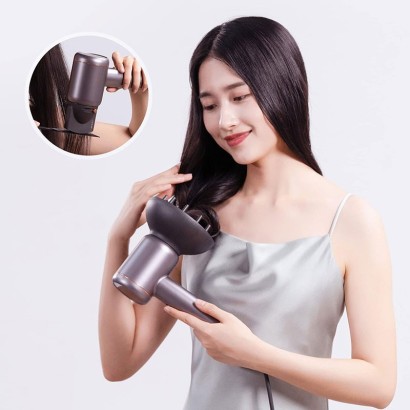 Uscator de par JIMMY Nano Ultrasonic Hair Dryer F8 (Purple Mauve), 110000rpm, 18l/s, display smart