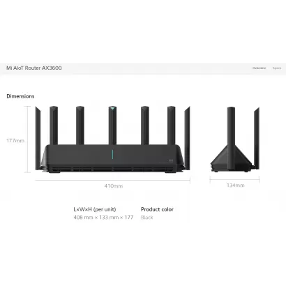 Router Wi-Fi Xiaomi Mi AIoT AX3600[5]