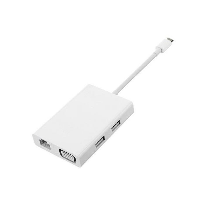 Cablu adaptor multiport USB Type-C pentru VGA si Ethernet