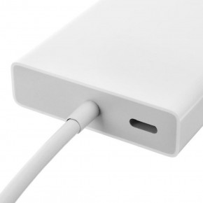 Cablu adaptor multiport USB Type-C pentru VGA si Ethernet