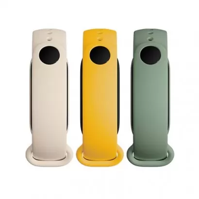 Set 3 curele Bratara fitness Xiaomi Mi Smart Band 6 - Ivory, Verde Maslin, Galben